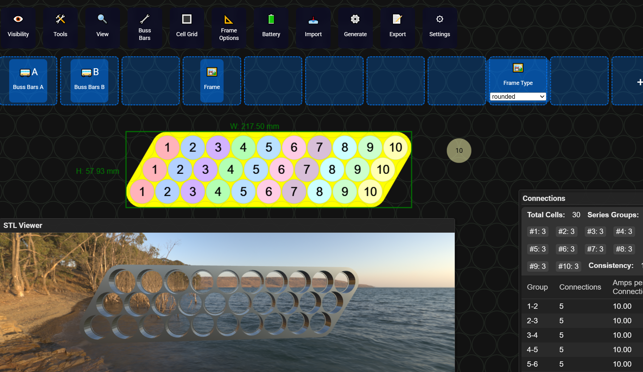 Screenshot of batteryDesigner3.1.8