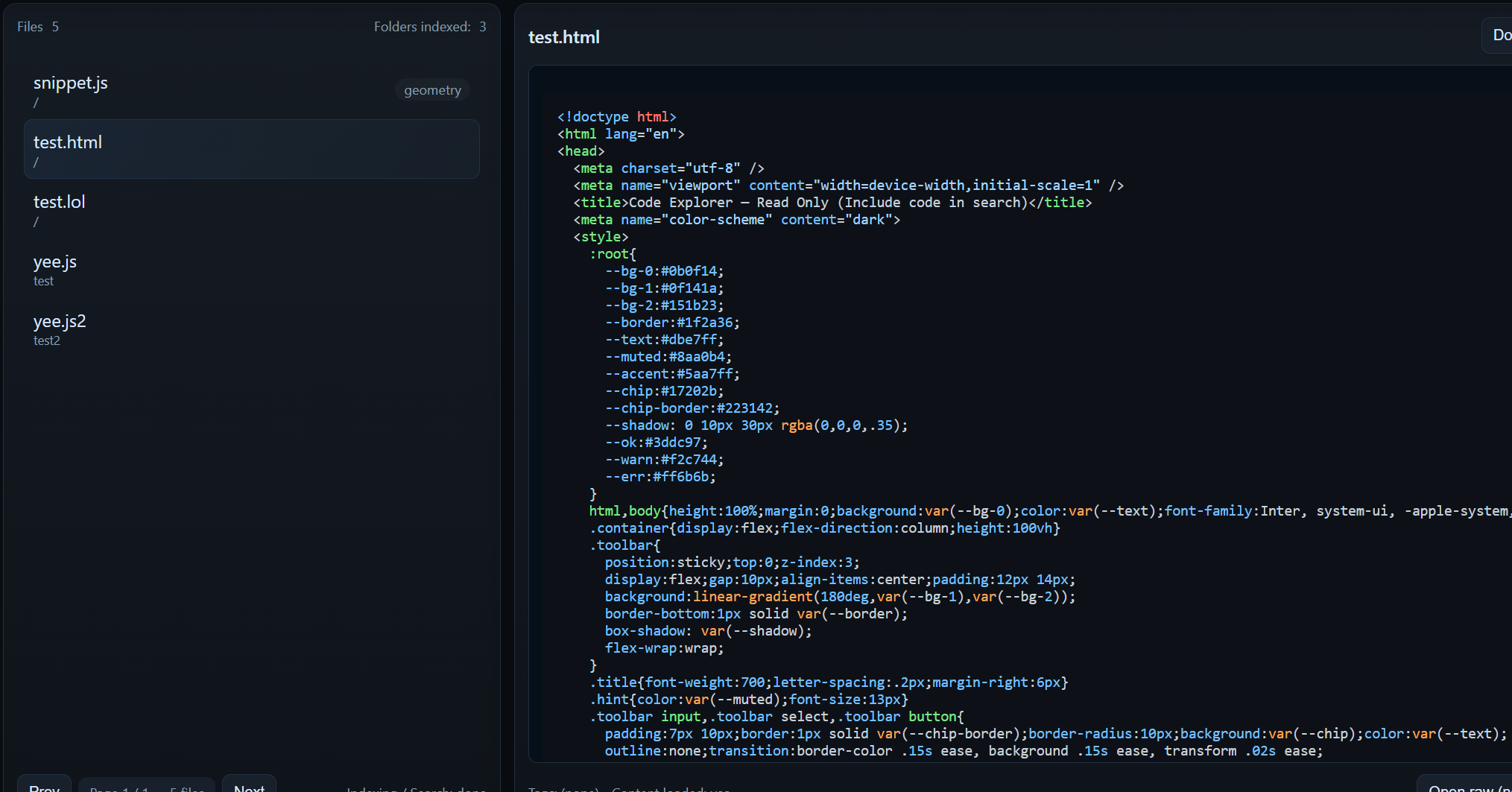 Screenshot of codeBank